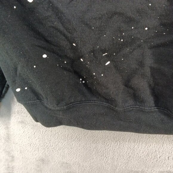 Gildan Sweatshirt Men Size XL Athleisure Crew neck Pullover Black and White - Picture 11 of 14